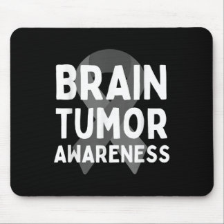 I Wear Grey For Brain Tumour Awareness Grey S Ribb Mouse Mat