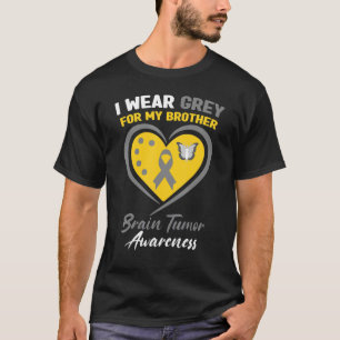 I Wear Grey For My Brother Brain Tumour Awareness T-Shirt
