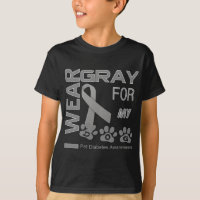 I wear grey for my dog Pet Diabetes Awareness Appa