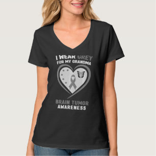 I Wear Grey For My Grandma Brain Tumour Awareness T-Shirt
