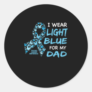 I Wear Light Blue For My Dad Classic Round Sticker
