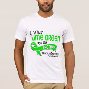 I Wear Lime Green 42 Brother Muscular Dystrophy T-Shirt