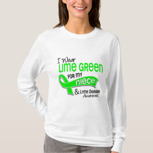 I Wear Lime Green 42 Niece Lyme Disease T-Shirt