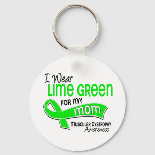 I Wear Lime Green For My Mum 42 Muscular Dystrophy Key Ring