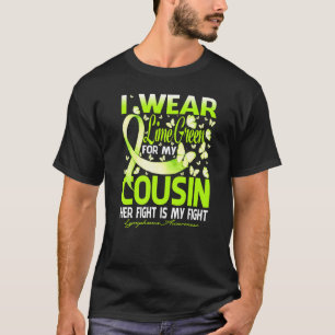 I Wear Lime Green In Memory Of My Cousin Lymphoma T-Shirt