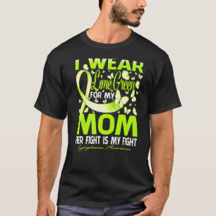 I Wear Lime Green In Memory Of My Mum Lymphoma T-Shirt
