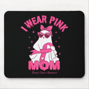 I Wear Nk For My Mom Boo Ghost Breast Cancer Aware Mouse Mat