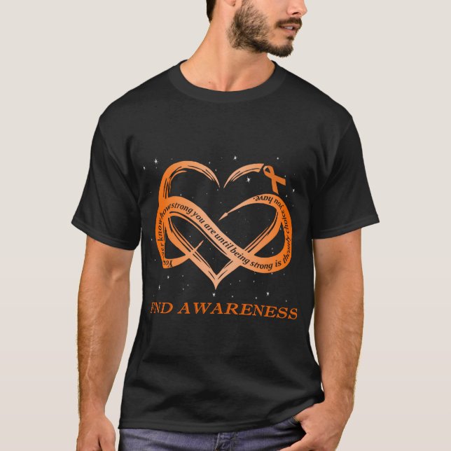 I Wear Orang For Fnd Awareness Warrior T-Shirt (Front)