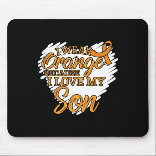 I Wear Orange Because I Love My Son For Leukaemia Mouse Mat