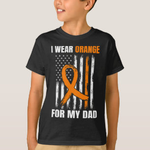 I Wear Orange Dad Leukaemia Awareness Products Ame T-Shirt