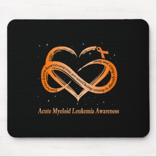 I Wear Orange For Acute Myeloid Leukaemia Warrior  Mouse Mat