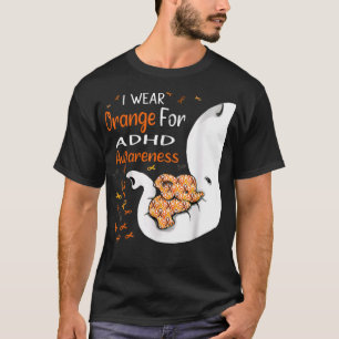 I Wear Orange For ADHD Awareness Elephant T-Shirt