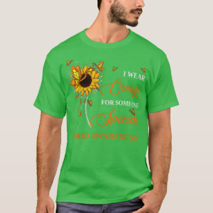 I Wear Orange For ADHD Awareness Sunflower798 T-Shirt