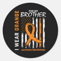 I Wear Orange For Brother Leukaemia Awareness Amer