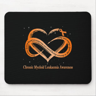 I Wear Orange For Chronic Myeloid Leukaemia Warrio Mouse Mat