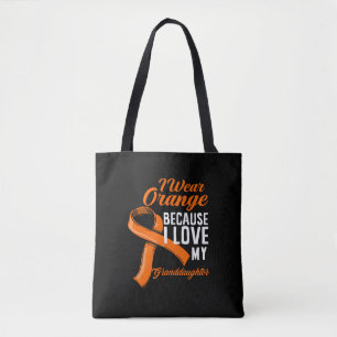 I Wear Orange For Granddaughter Kidney Cancer Tote Bag