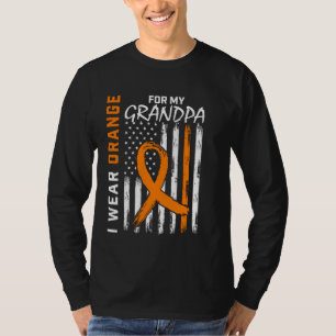 I Wear Orange For Grandpa Multiple Sclerosis Aware T-Shirt