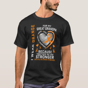 I Wear Orange For Great Grandpa Multiple Sclerosis T-Shirt