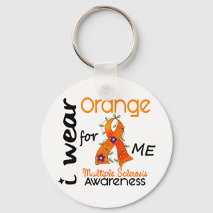 I Wear Orange For Me 43 MS Multiple Sclerosis Key Ring