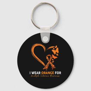 I Wear Orange For Multiple Sclerosis Awareness Ms  Key Ring