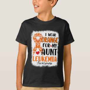 I Wear Orange For My Aunt Leukemia Awareness Month T-Shirt