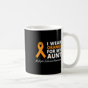 I Wear Orange For My Aunt Ms Awareness Ribbon 1 Coffee Mug