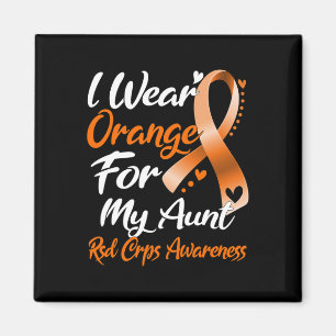 I Wear Orange For My Aunt Rsd Crps Awareness Magnet
