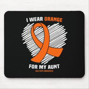 I Wear Orange For My Aunt Rsdcrps Awareness Mouse Mat