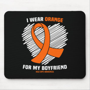 I Wear Orange For My Boyfriend Rsdcrps Awareness  Mouse Mat