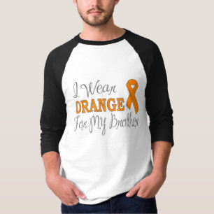 I Wear Orange For My Brother (Orange Ribbon) T-Shirt