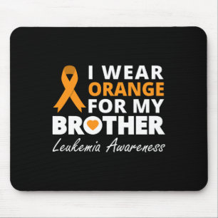 I Wear Orange For My Brother Ribbon Family Warrior Mouse Mat