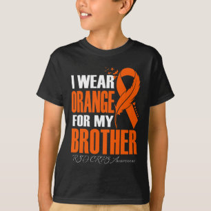 I Wear Orange For My Brother Rsd Crps Awareness Fe T-Shirt