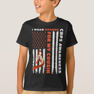 I Wear Orange For My Cousin CRPS Awareness Orange T-Shirt