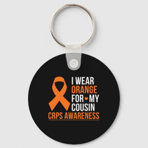 I Wear Orange For My Cousin Rsd Crps Awareness Mon Key Ring