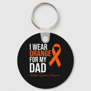 I Wear Orange For My Dad Ms Warrior Multiple Scler Key Ring