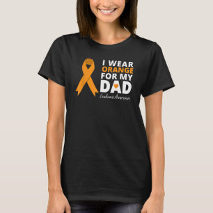 I Wear Orange For My Dad T Shirt Ribbon Family War