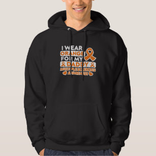 I Wear Orange For My Daddy MS Multiple Sclerosis A Hoodie