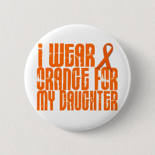 I Wear Orange For My Daughter 16 6 Cm Round Badge