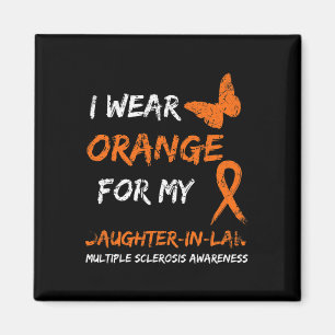 I Wear Orange For My Daughter-in-law Multiple Scle Magnet