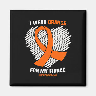 I Wear Orange For My Fiance Rsdcrps Awareness  Magnet