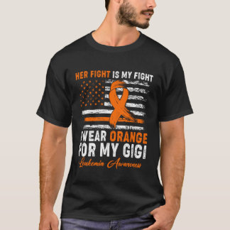 I Wear Orange For My Gigi Leukaemia Awareness Mont T-Shirt