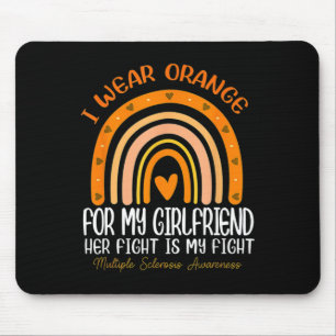 I Wear Orange For My Girlfriend Multiple Sclerosis Mouse Mat