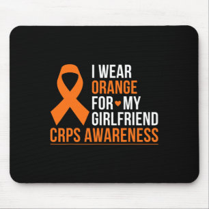 I Wear Orange For My Girlfriend Rsd Crps Awareness Mouse Mat