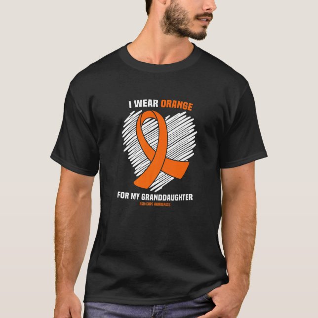 I Wear Orange For My Granddaughter Rsdcrps Awarene T-Shirt (Front)