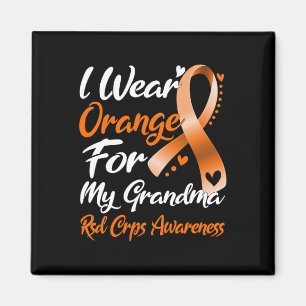 I Wear Orange For My Grandma Rsd Crps Awareness Magnet