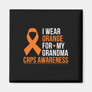 I Wear Orange For My Grandma Rsd Crps Awareness Mo Magnet