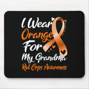 I Wear Orange For My Grandma Rsd Crps Awareness Mouse Mat