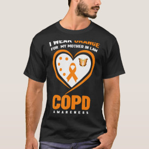 I Wear Orange For My Mother In Law COPD Awareness T-Shirt