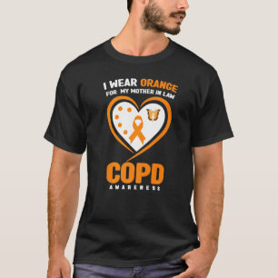 I Wear Orange For My Mother In Law COPD Awareness T-Shirt