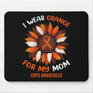 I Wear Orange For My Mum Crps Awareness Month Oran Mouse Mat